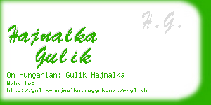 hajnalka gulik business card